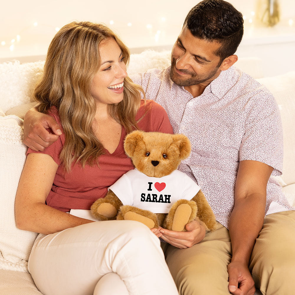 15 In. I HEART You Personalized T-Shirt Bear