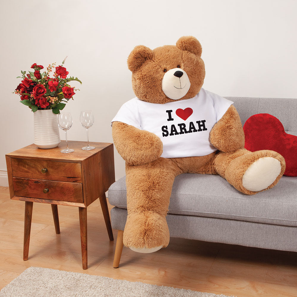 4 Ft. Big Hunka Love I HEART You T-Shirt Bear