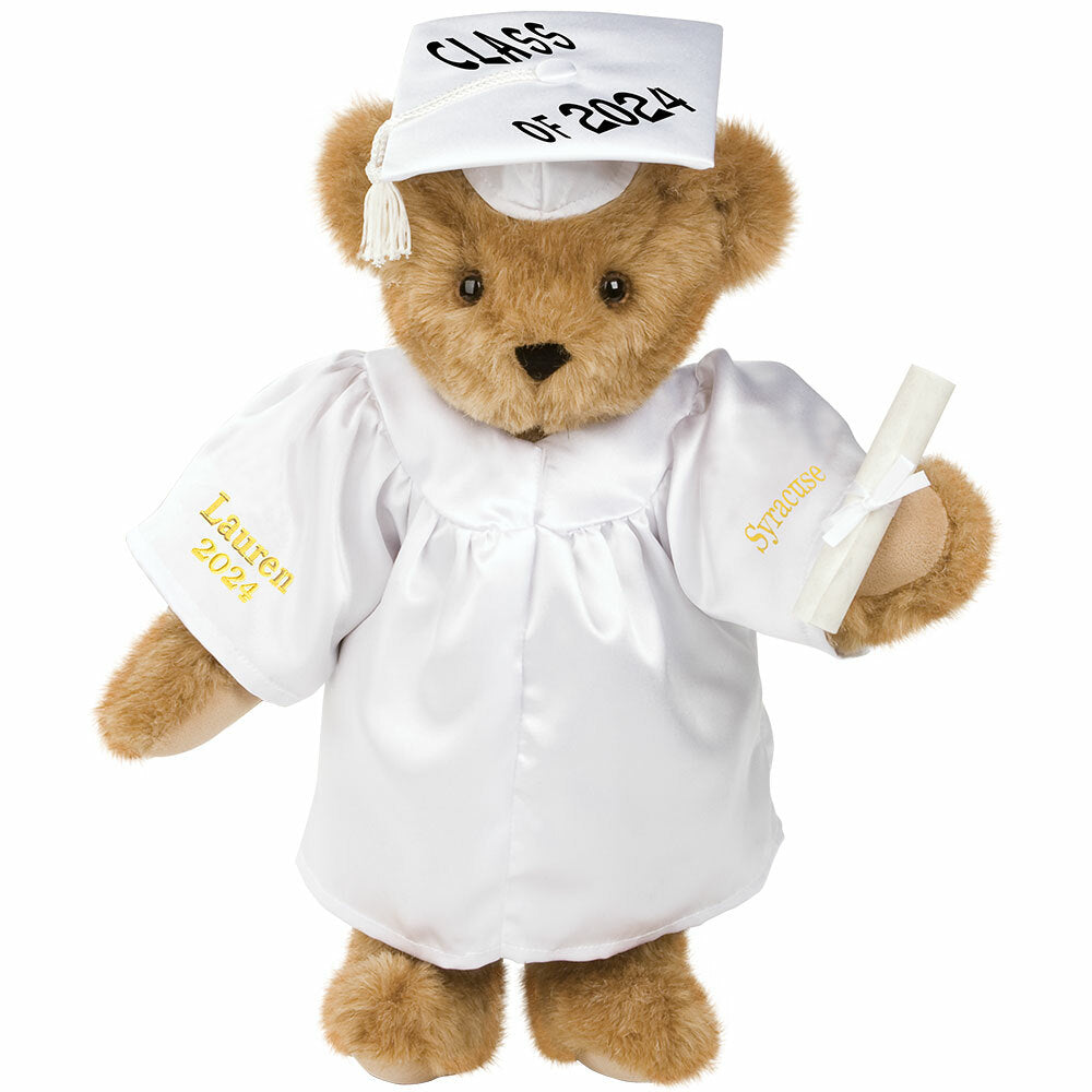 15 In. Class of 2024 Graduation Bear in White Gown