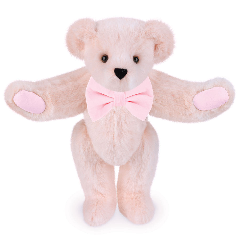 15 In. Classic Bow Tie Bear with Pink Bow