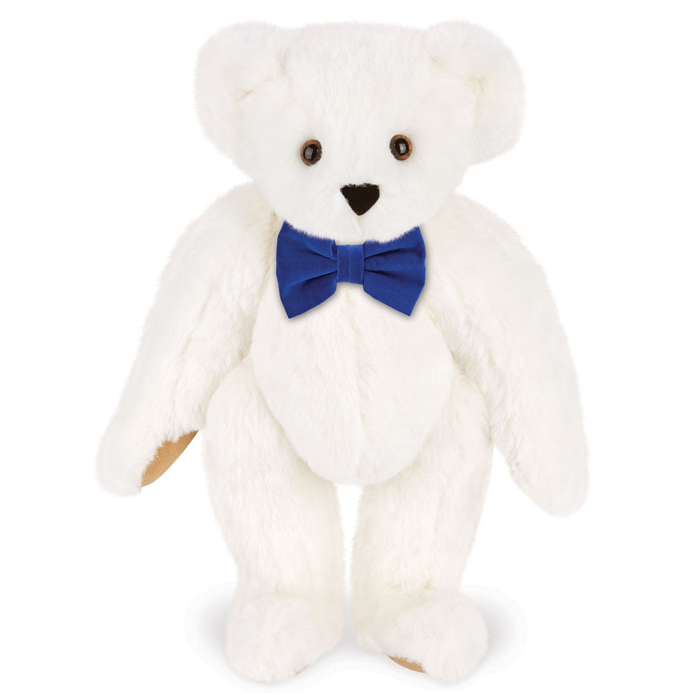 15 In. Classic Bow Tie Bear with Royal Blue Bow