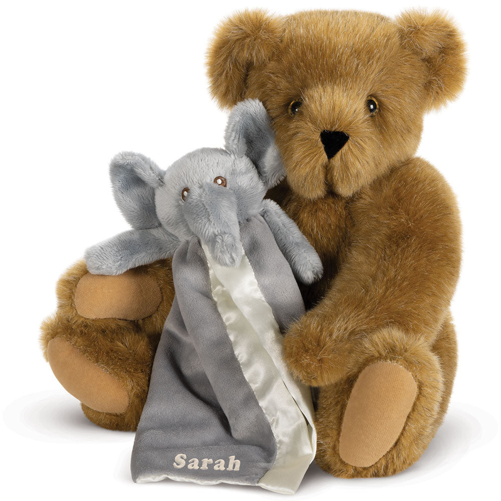 15 In. Cuddle Buddies Gift Set with Elephant Blanket