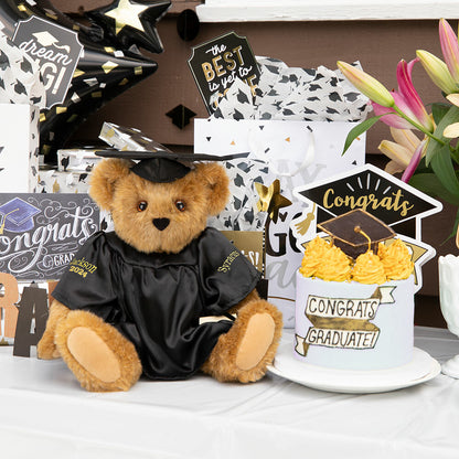 15 In. Graduation Bear in Black Gown