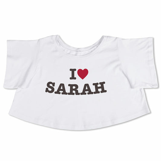 I Heart "You" T-Shirt for 13 to 15 In. Bear and Stuffed Animals